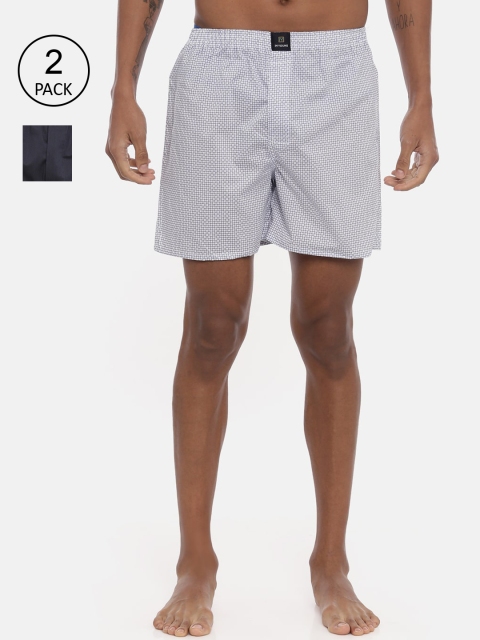 

IMYOUNG Men Pack Of 2 Assorted Pure Cotton Boxers IMYBXRPK242
