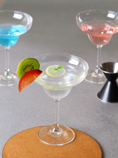 

Bohemia Crystal Set Of 6 Transparent Solid Margarita Glasses