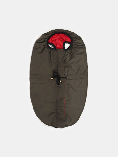 

HUFT Inside Out Reversible Dog Jacket - Olive Green/Red