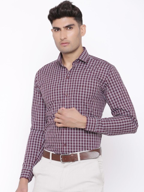 

Tistabene Men Red Slim Fit Checked Casual Shirt