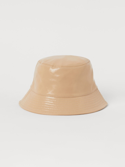 

H&M Women Beige Solid Bucket Hat