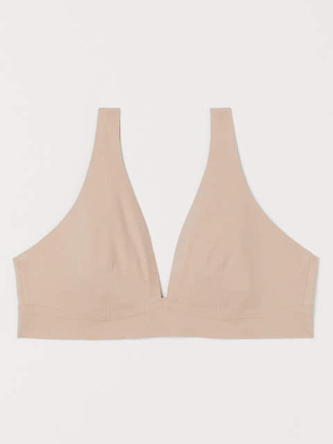 

H&M Women Beige Soft Microfibre Bra 0925141003