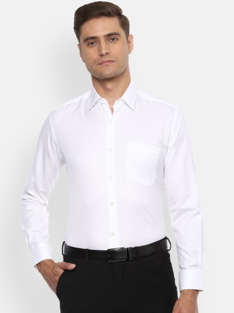 

Luxure by Louis Philippe Men White Regular Fit Solid Formal Shirt