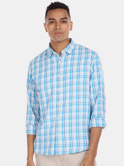 Ruggers Men Multicoloured Regular Fit Checked Casual Shirt, Multi