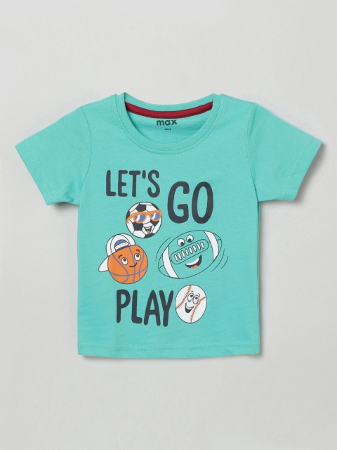 

max Boys Green T-shirt