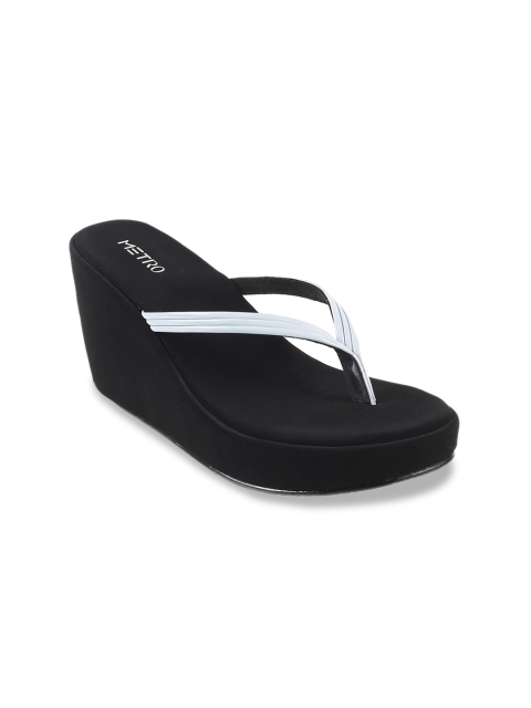 

Metro Women Blue Solid Wedges