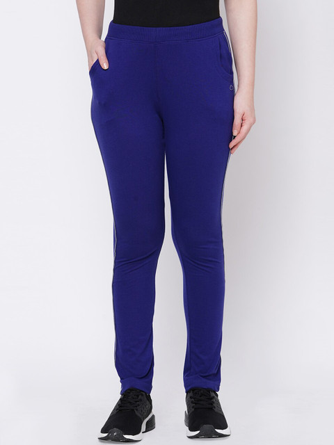 

Sweet Dreams Women Blue Solid Slim-Fit Track Pants