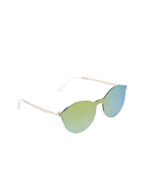 

Swiss Design Unisex UV Protected Lens Mirrored Round Sunglasses SDSG21-3088806, Gold