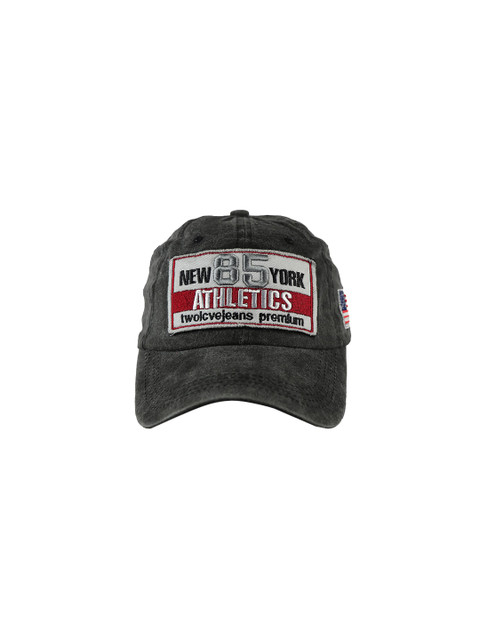 

iSWEVEN Unisex Black & White Embroidered Snapback Cap
