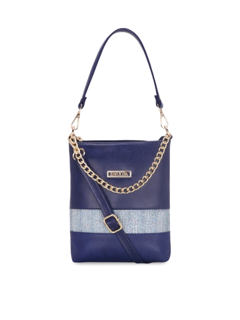 

ESBEDA Blue Colourblocked Sling Bag