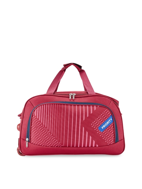 

Priority Unisex Set Of 2 Red Printed Duffle Bags