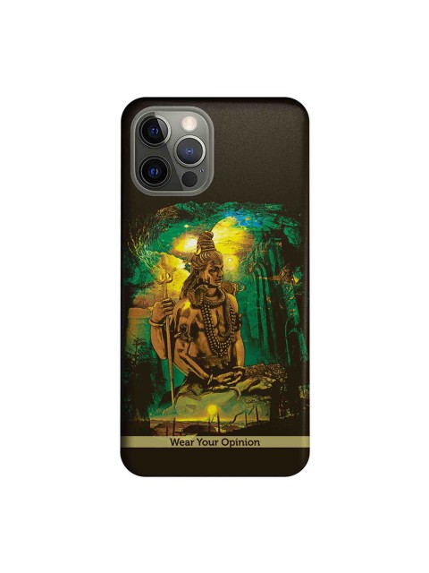 

macmerise Black & Brown Wear Your Opinion Lord Shiva Apple iPhone 12 Pro Back Cover