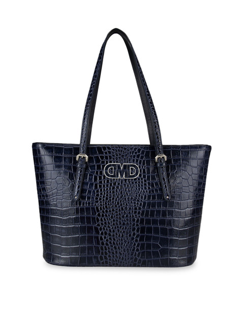

Da Milano Blue Textured Shoulder Bag