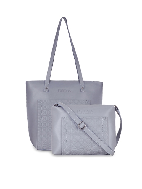 

ESBEDA Set Of 2 Grey Textured Handbags