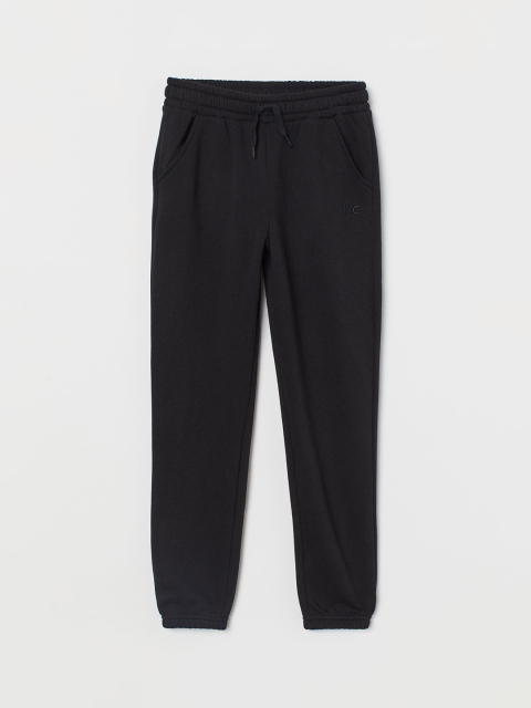 

H&M Girls Black Solid Joggers