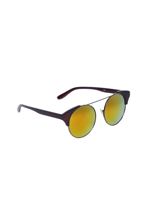 

Swiss Design Unisex Round UV Protected Sunglasses SDSG21-1955208, Orange