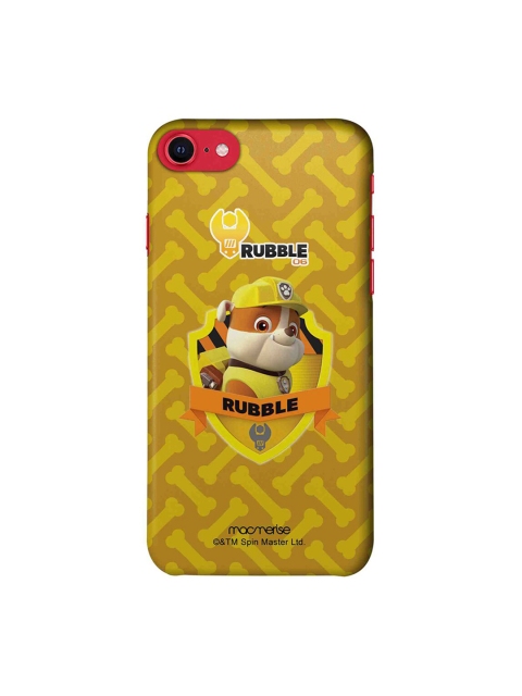 

macmerise Yellow & Brown Rubble Paw Patrol iPhone SE (2020) Back Cover