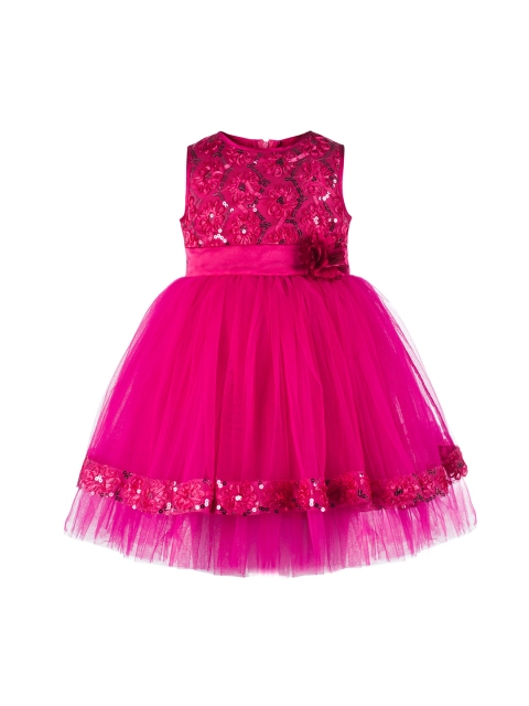 

Toy Balloon kids Girls Pink Embellished Fit and Flare Dress
