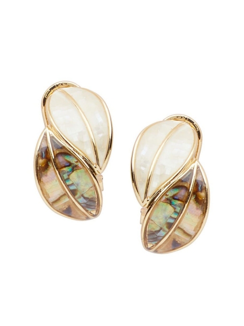

shaze Gold-Toned Contemporary Studs