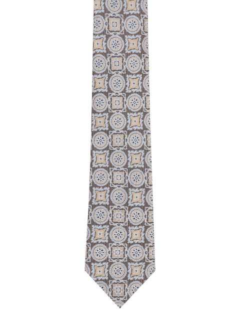 

Alvaro Castagnino Men Green & Grey Printed Broad Tie