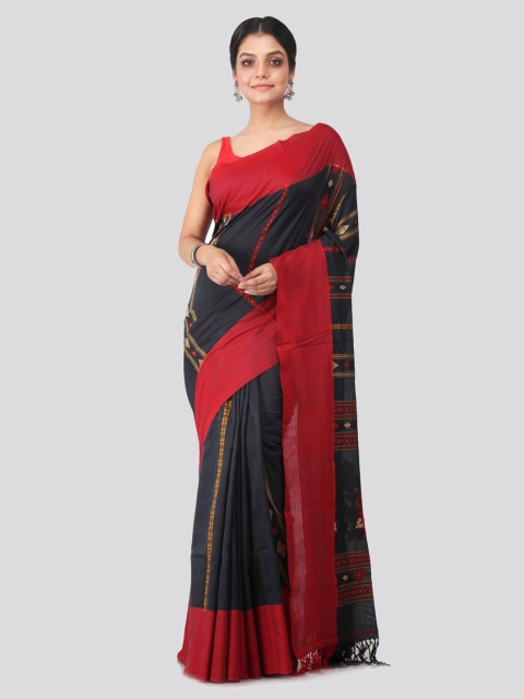 

PinkLoom Multicoloured Pure Cotton Woven Design Handloom Saree, Multi