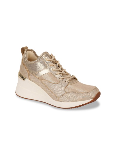 

ALDO Women Gold-Toned Sneakers