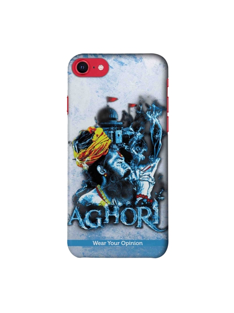 

macmerise White & Blue Wear Your Opinion Aghori Apple iPhone SE (2020) Back Cover