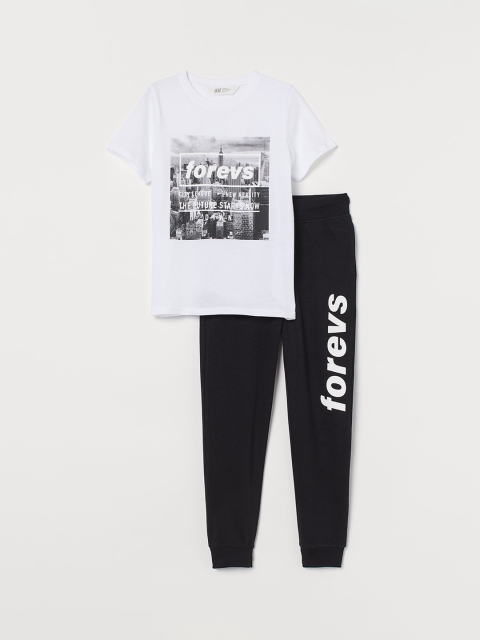 

H&M Boys Black & White 2-Piece Set