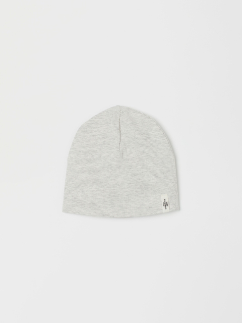 

H&M Kids Grey Ribbed Jersey Hat