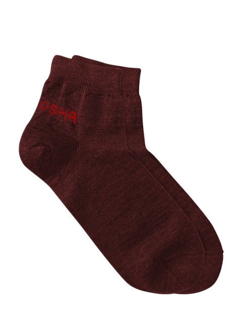 

Kosha Women Maroon Solid Ankle-Length Socks