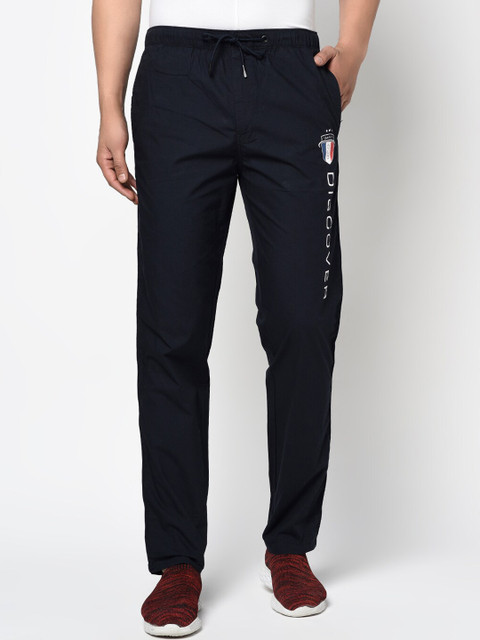 

Octave Men Navy Blue Solid Track Pants