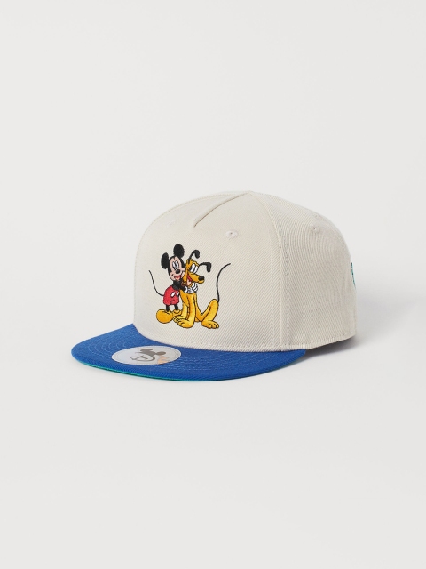 

H&M Boys Off White Embroidered Motif Twill Cap