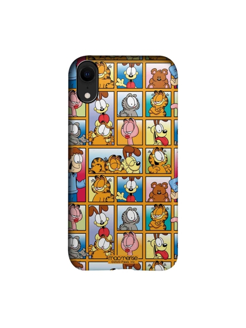 

macmerise Yellow & Blue Garfield Collage iPhone XR Back Cover