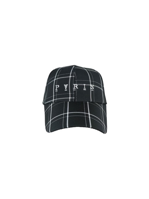 

iSWEVEN Unisex Black & White Checked Snapback Cap