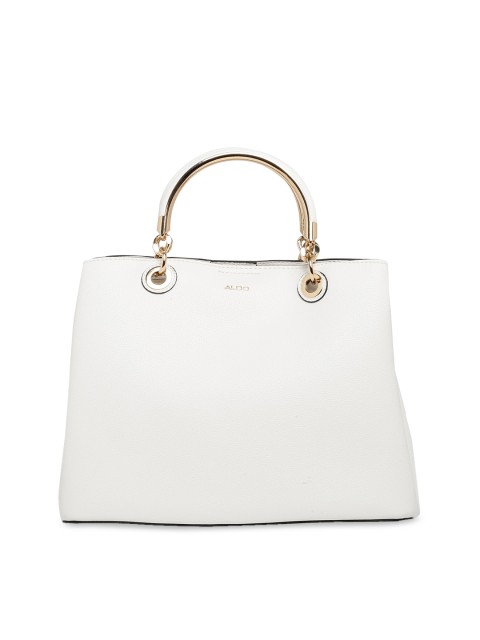 

ALDO White Self Design Handheld Bag
