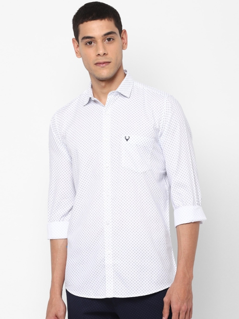 

Allen Solly Men White Slim Fit Printed Casual Shirt