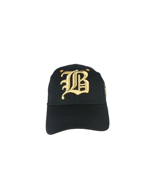 

iSWEVEN Unisex Black & Gold Coloured Printed Snapback Cap