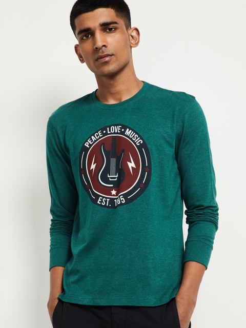 

max Men Green T-shirt