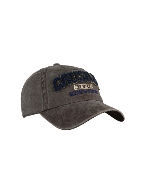 

iSWEVEN Unisex Brown & Black Solid Adjustable Snapback Cap
