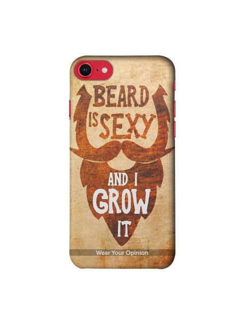

macmerise Beige & Orange Beard Is Sexy IPhone SE 2020 Back Case