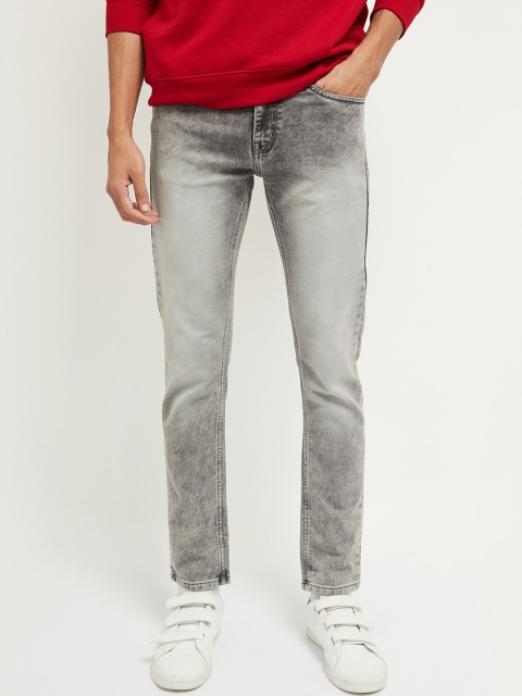 

max Men Grey Skinny Fit Jeans