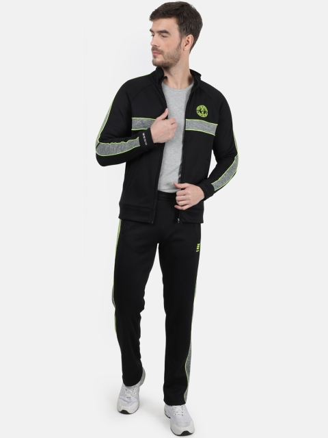 

rock.it Men Black Solid Tracksuit