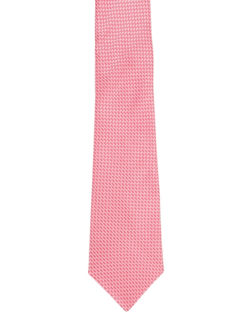 

Alvaro Castagnino Men Pink Woven Design Broad Tie