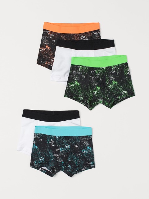 

H&M Boys 5-Pack Boxer Shorts, White