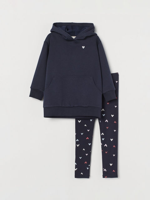 

H&M Girls Navy Blue 2-Piece Sustainable Set