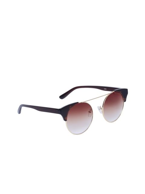 

Swiss Design Unisex UV Protected Lens Round Sunglasses SDSG21-1955209, Brown