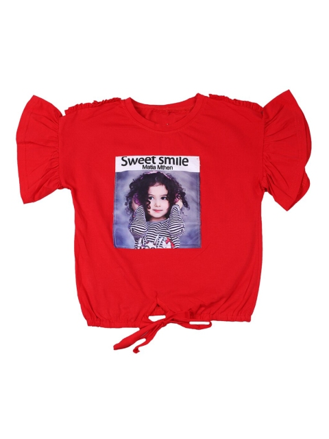 

DOROKIDS Girls Red Printed Top