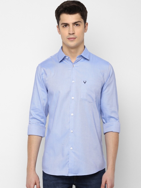 

Allen Solly Men Blue Slim Fit Solid Casual Shirt
