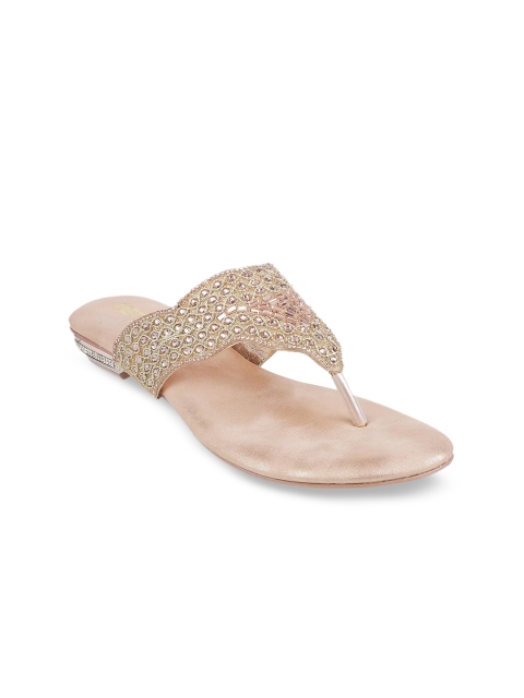 

Metro Women Gold-Toned Embellished Heels