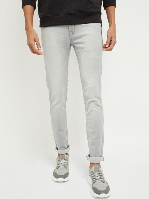 

max Men Grey Skinny Fit Jeans